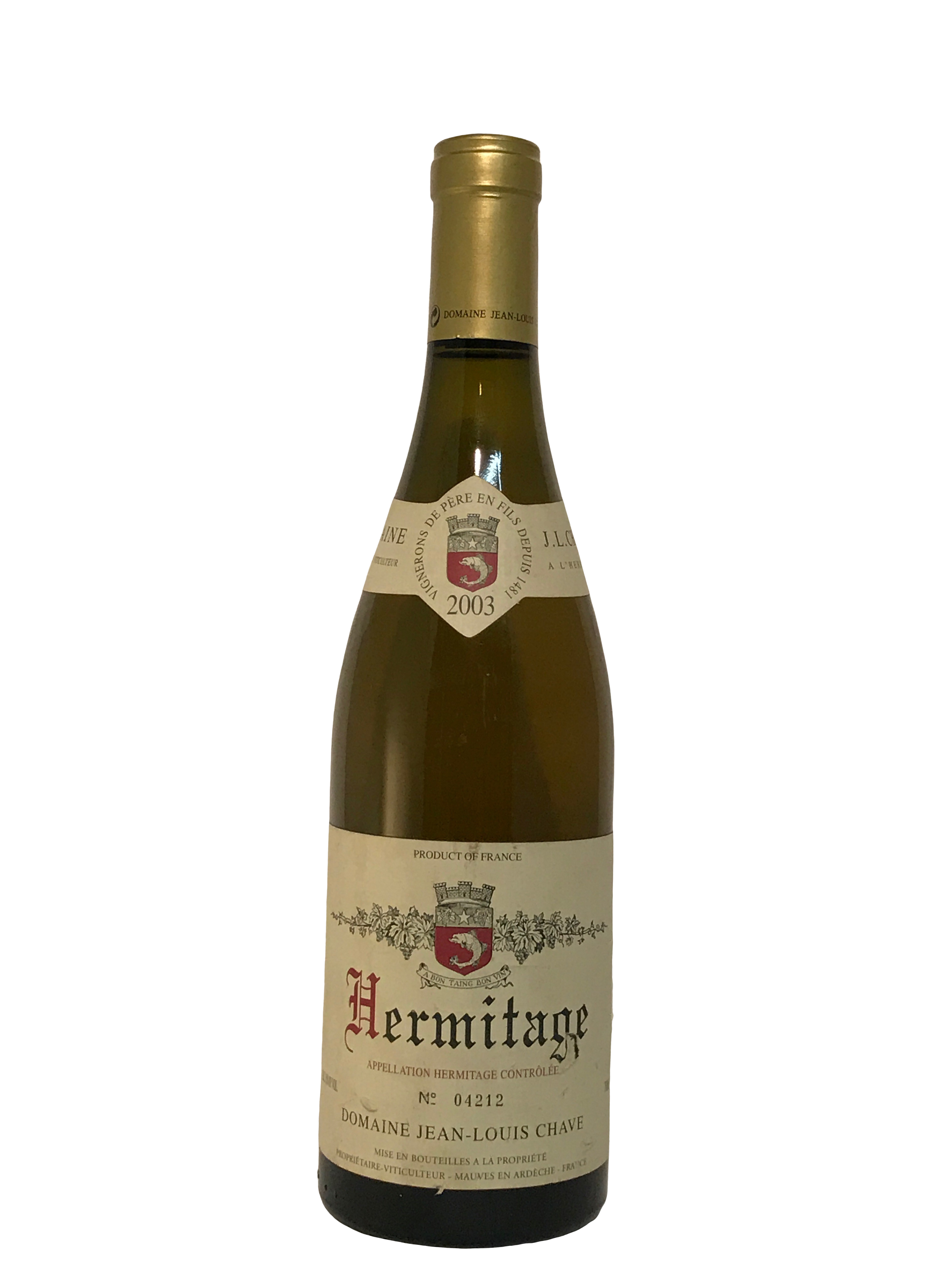 Domaine Jean-Louis Chave Blanc – Hermitage 2003 Domaine Jean-Louis Chave Blanc – Hermitage 2003