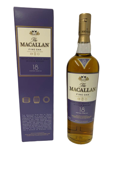 Whisky MACALLAN – Single Highland – Fine OAK – Triple cask matured – 18 years old Whisky MACALLAN – Single Highland – Fine OAK – Triple cask matured – 18 years old