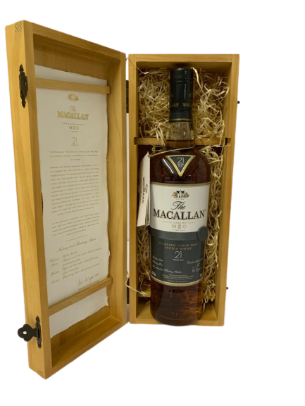 Whisky MACALLAN – Single Highland – Fine OAK – Triple cask matured – 21 years old – Coffret bois Whisky MACALLAN – Single Highland – Fine OAK – Triple cask matured – 21 years old – Coffret bois